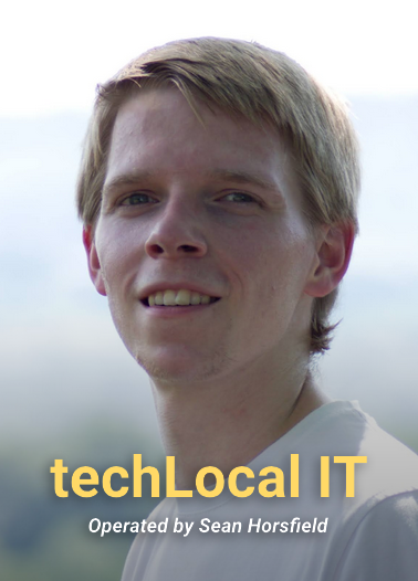 Portrait photo of the man who operates techLocal IT